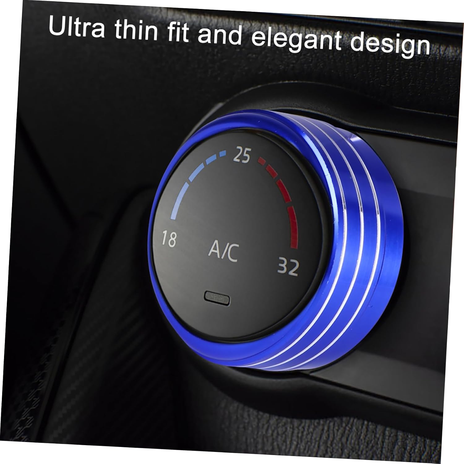 3pcs Car Interior Conditioning Cover Stylish Air Conditioner Control Knobs for Accessory
