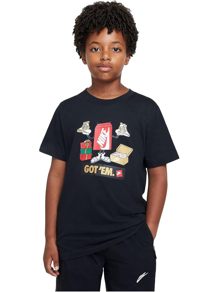 Black Nike Sportswear T-Shirt (Little Kid/Big Kid)