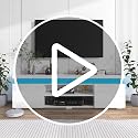 Hlivelood LED TV Stand for 75 Inch TV, Modern TV Stand with Power Outlet, High Gloss TV Console Entertainment Center with Storage and LED Lights for Living Room, Bedroom (66 Inch, Black) image 7