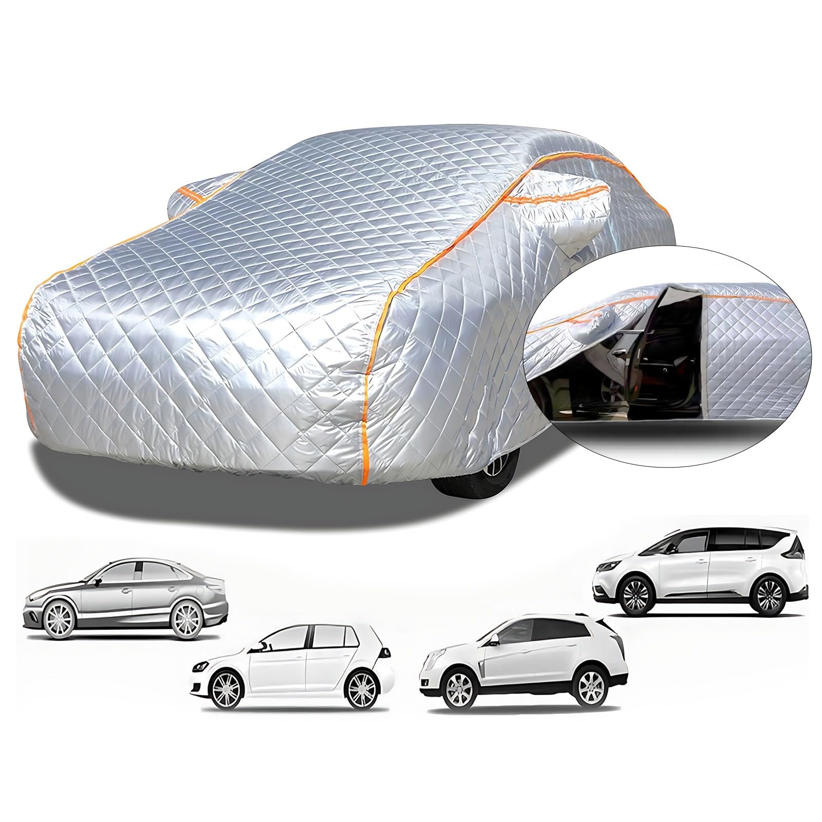 Funda Coche Antigranizo Exterior Impermeable para BMW X1, Lona Coche Engrosamiento, Protección contra Granizo, Protección contra Piedras