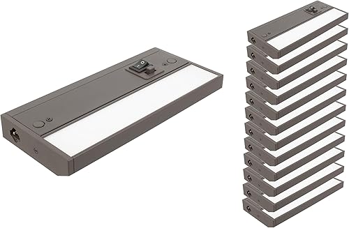 American Lighting 3 accesorios LED completos para debajo del gabinete, ajustable 2700K-3000K-4000K blanco cálido, blanco y color blanco ultra