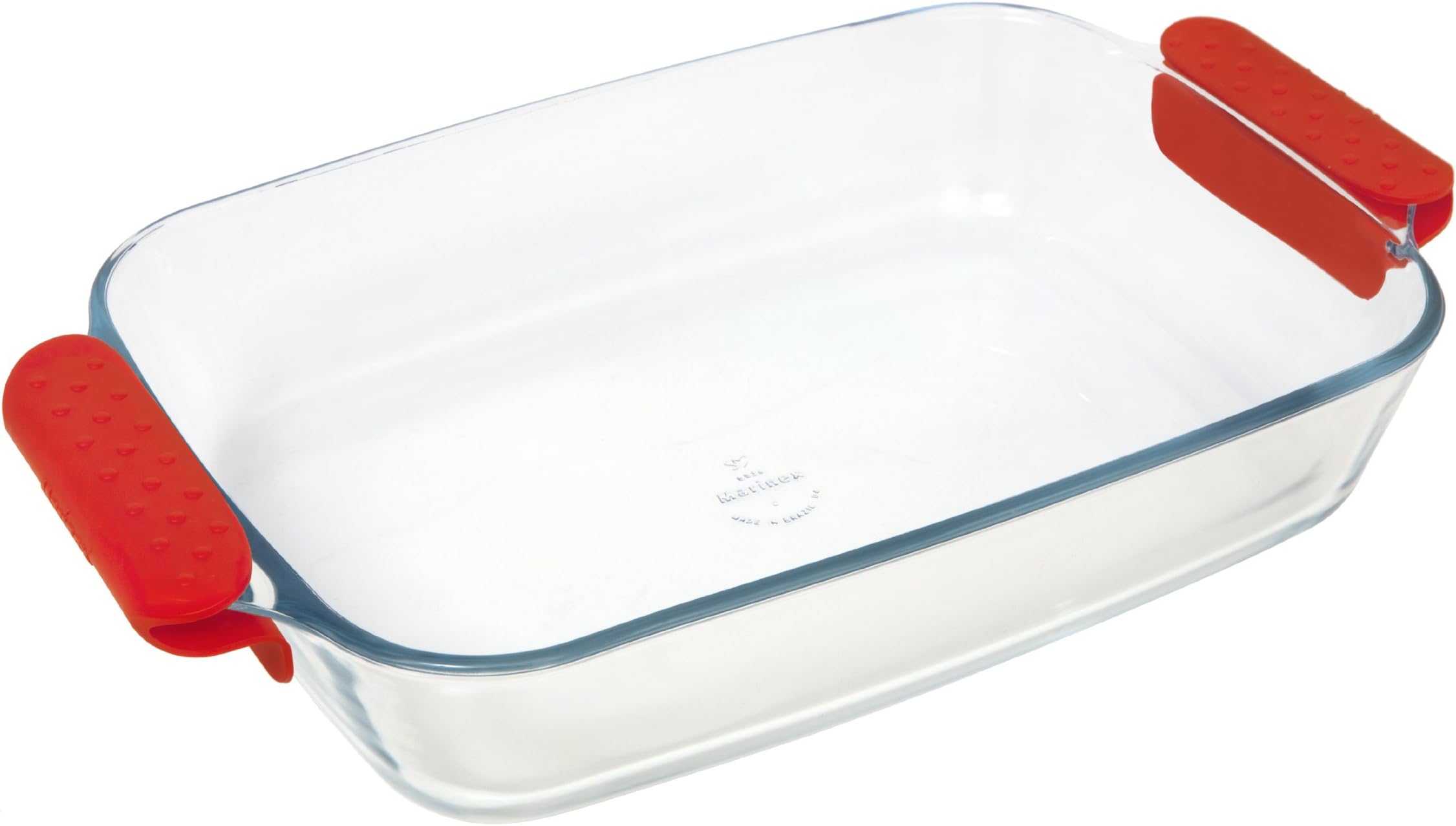 Marinex GD16535646 Roaster with Silicone Handles Glass, Red