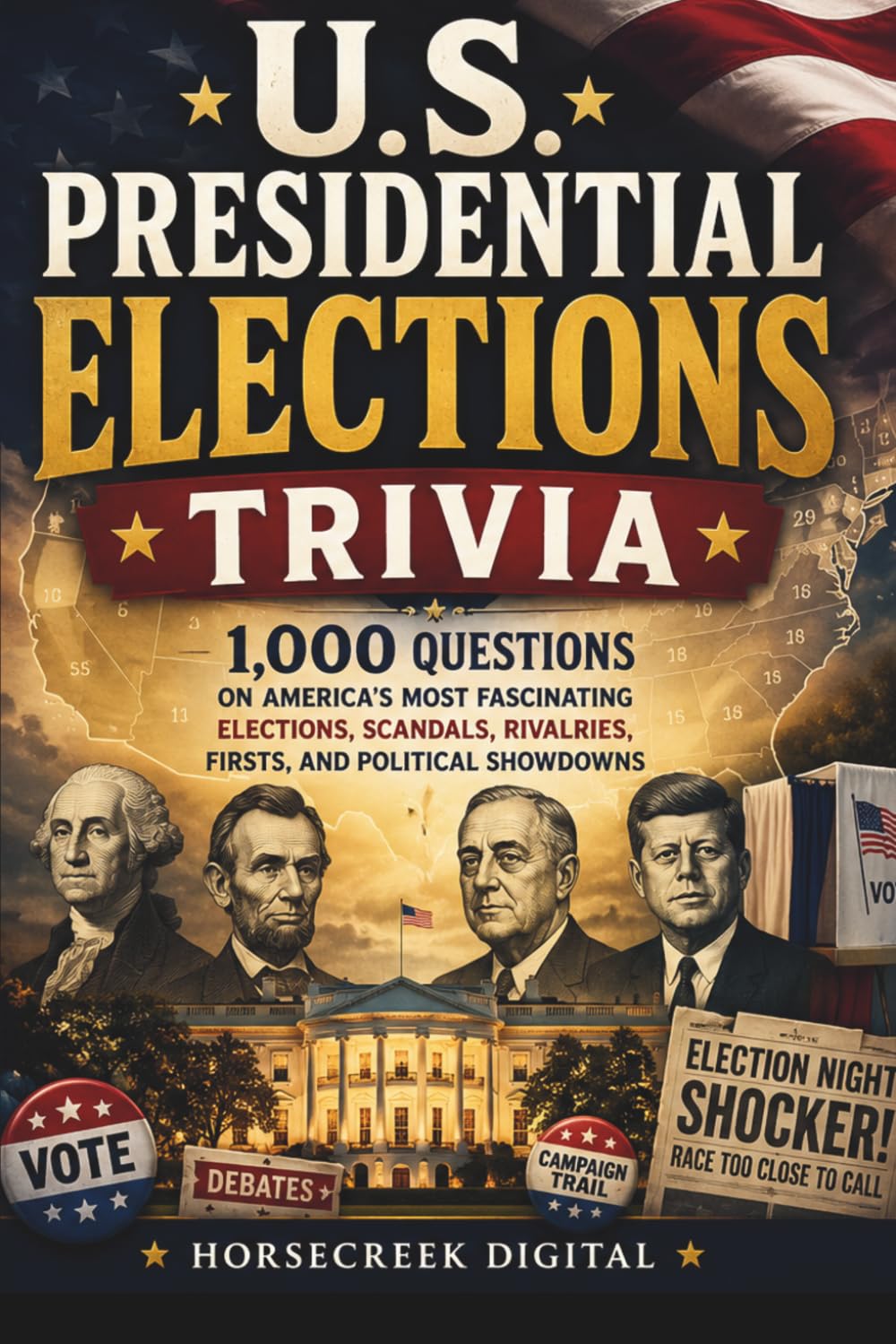 U.S. Presidential Elections Trivia: 1,000 Questions on America’s Most Fascinating Elections, Scandals, Rivalries, Firsts, and Political Showdowns