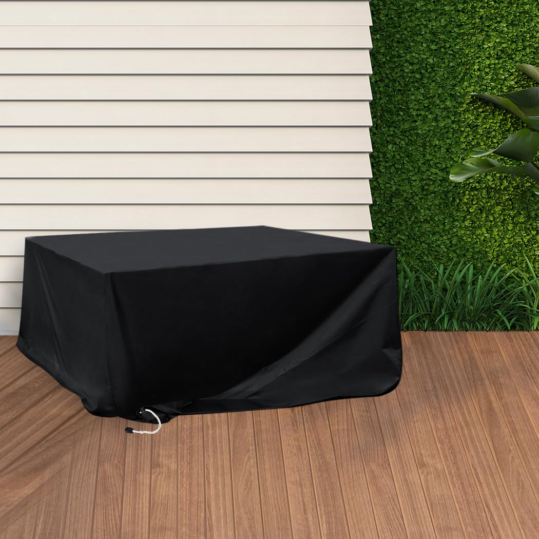 Garden Furniture Covers Waterproof, 170 x 94 x 70cm Outdoor Furniture Cover, PU Coated Oxford Patio Table Cover with Drawstring, Anti-UV Dustproof Cover for Garden Table Chair Rattan Sofa Lounge Set
