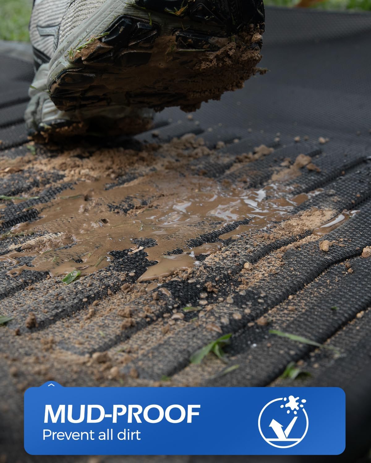 Car Floor Mats for Ram 2500/3500: for Dodge Ram 2019-2024 2025 2026 Crew Cab & Mega Cab Front Row Floor Liners Only, All Weather TPE Rubber Carpet Mats, Heavy Duty Anti-Slip Truck Accessories Black - Image 7