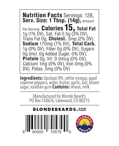 Miniatura 3 de Salsa de búfalo IPA, fabricada con mantequilla, totalmente natural, vegetariana, fabricada con cerveza Upslope India Pale Ale (media galón 64 onzas)