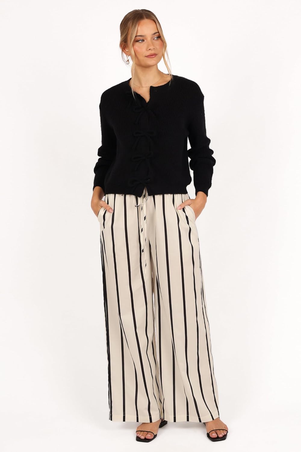 Petal & Pup Womens Wilde Bow Front Cardigan - Image 6