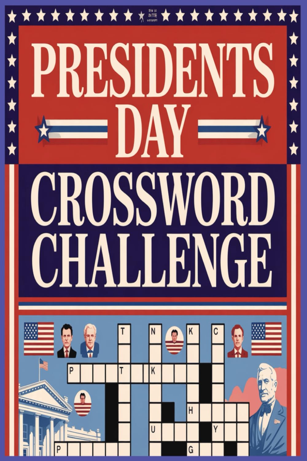 Presidents Day Crossword Challenge: 100 Puzzles Celebrating America’s Leaders, History, and Legacy