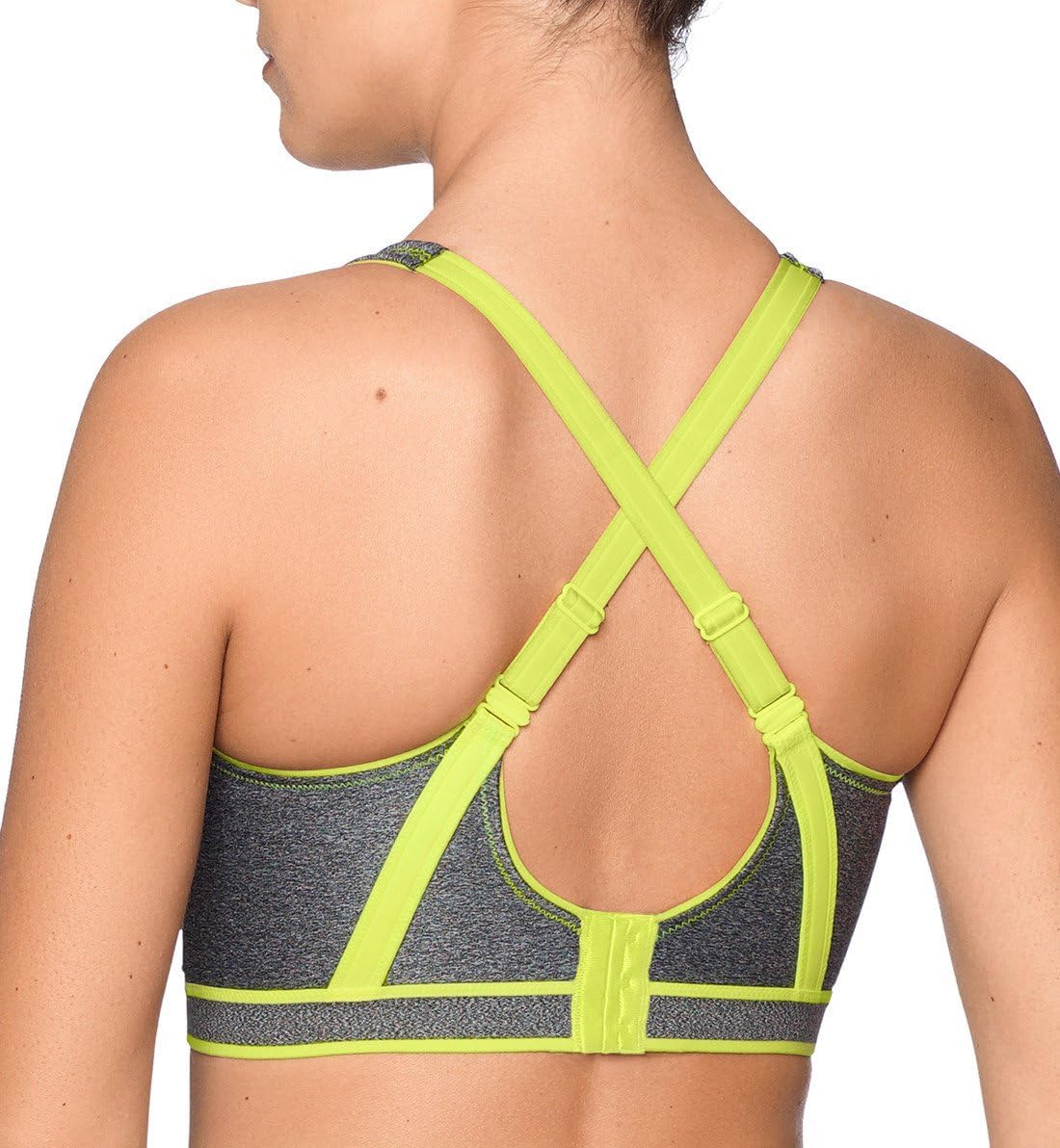 PrimaDonna Women's The Sweater Underwire Padded Sports Bra 6000116 36B Cosmic Grey