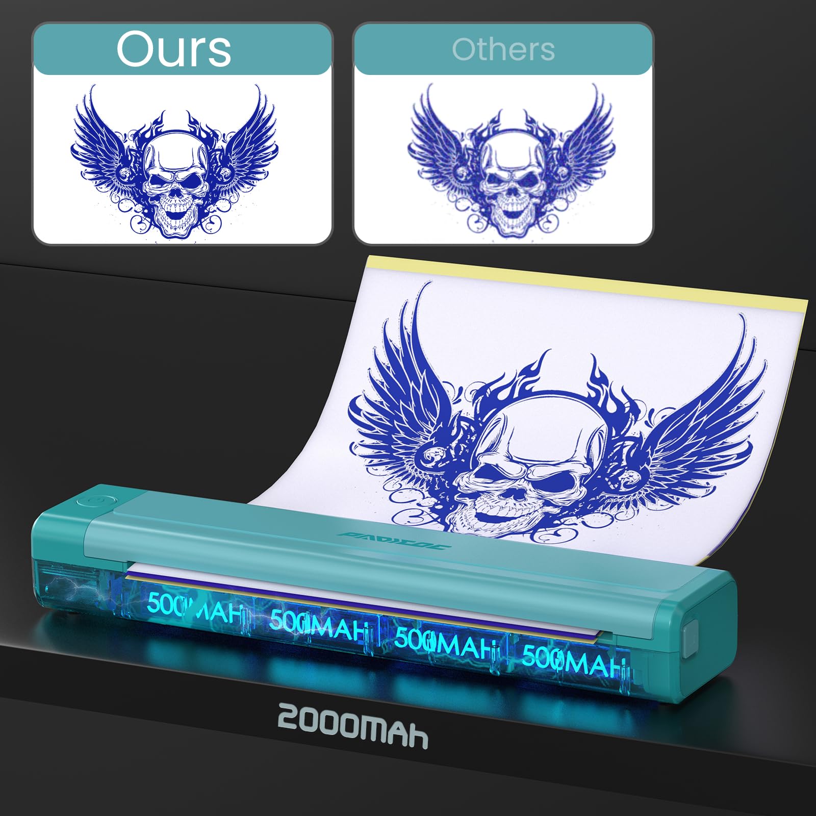 Amazon.co.jp: Padieoe タトゥーステンシルプリンター 2000mAh