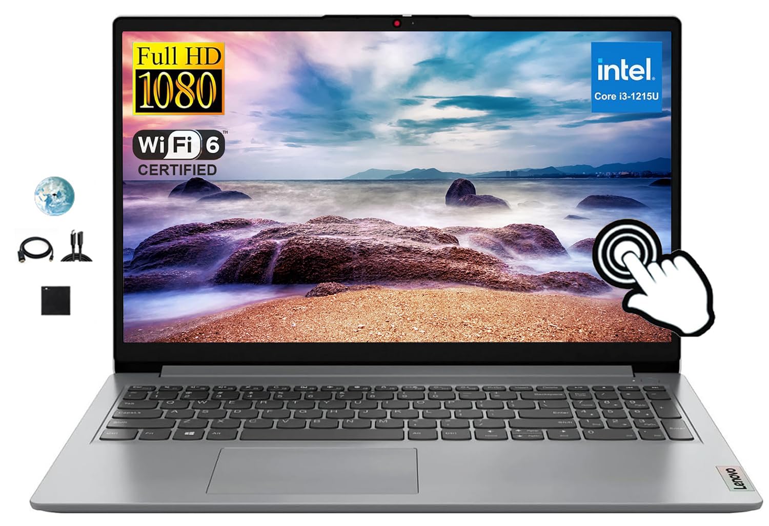 Lenovo_Ideapadノートパソコン Lenovo Ideapad Touchscreen 39.6 cm FHD Essential Laptop