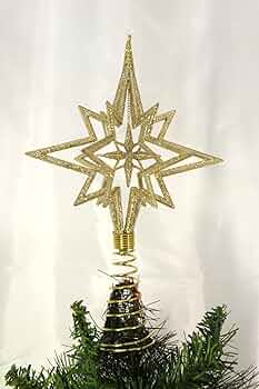 ★ クリスマスツリートップ　ゴールドスノーフレーク　M★ Amazon.co.jp: ツリートップスター クリスマス トップスター