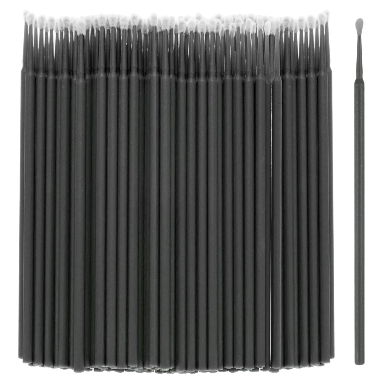 M METERXITY 200-Pack Pollinator Brush, 0.08inch/2mm Plastic Vegetable Pollinator Pen Manual Pollination Tool for Gardening/Greenhouse/Hydroponic Plants/Flowers [Black]