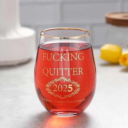 Miniatura 4 de Regalos de jubilación 2024 para mujeres, hombres, mamá, papá, tía, tío amigo, jefe, compañero de trabajo jubilado, regalo de 15 onzas, vasos de vino