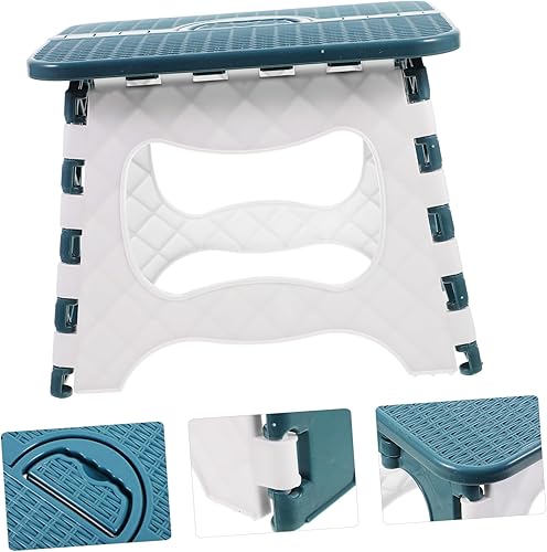Miniatura 9 de Homoyoyo Taburete plegable de 1 pieza, silla plegable pequeña, taburete plegable para jardín, taburete de plástico, taburete pequeño plegable para
