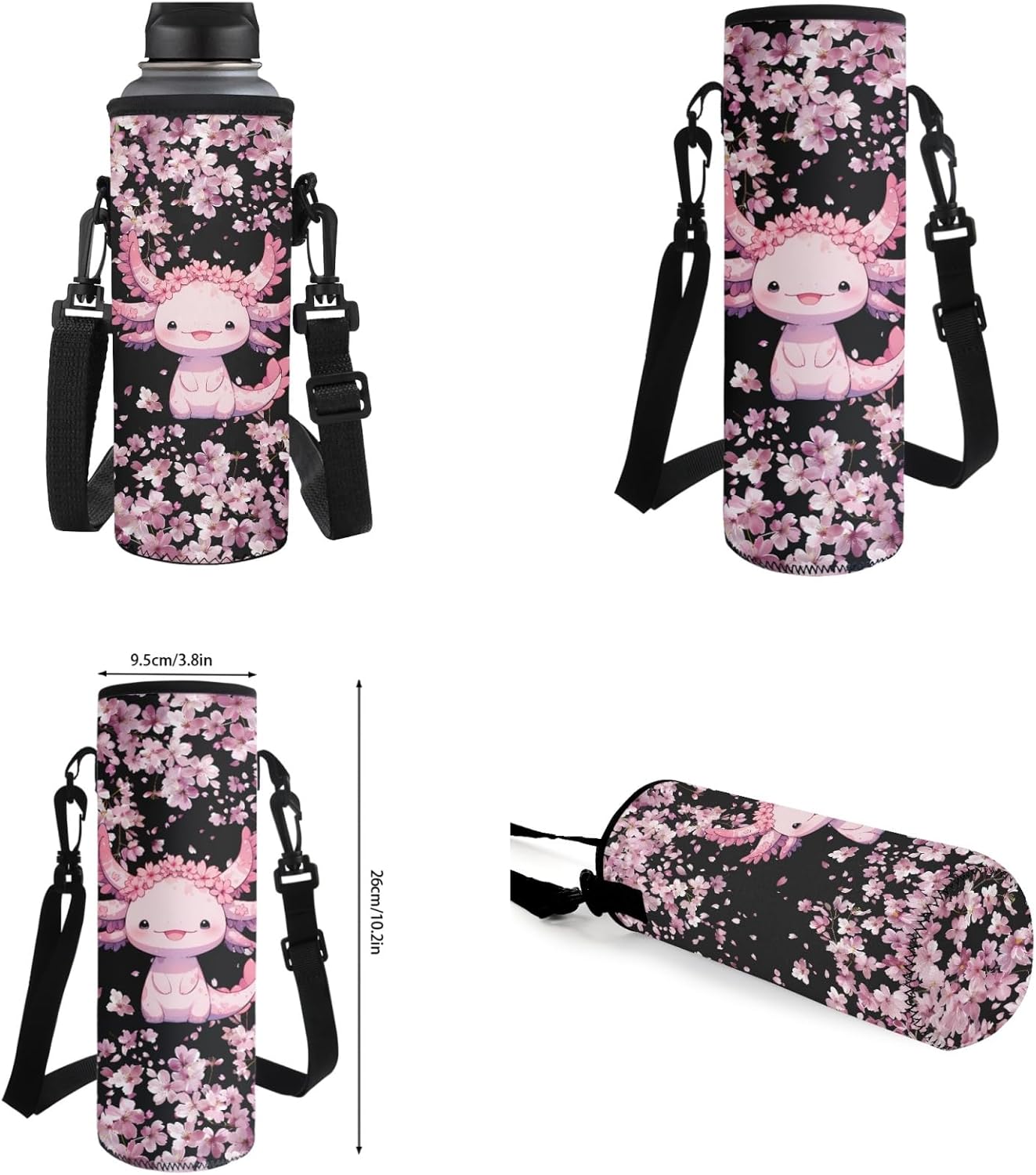 Moon Owl Kids Backpack with Lunch Box for Girls 3rd Grade Back Pack Middle Elementary Student Schoolbags+Pencil Box+Water Bottle Holder for Teen Girls 7th Grade Cute Satchel Knapsack