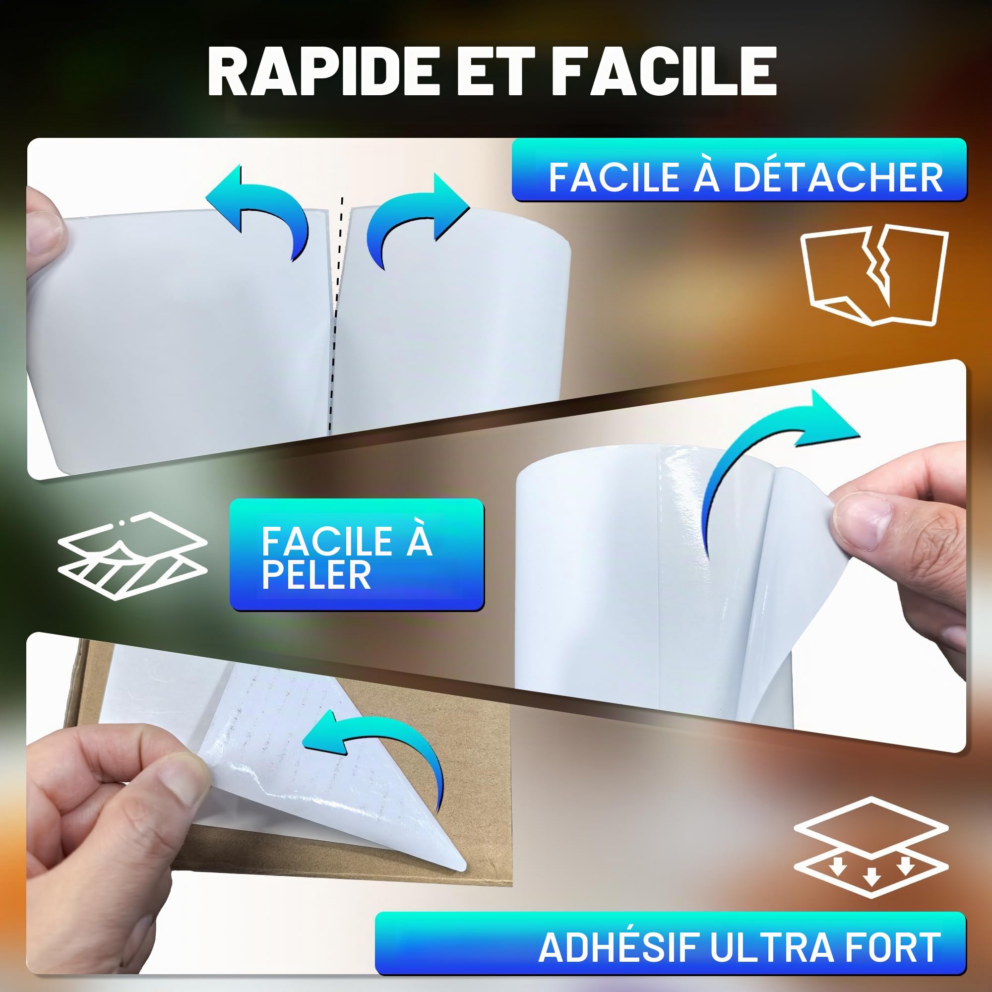 Tera Étiquettes D'expédition Thermique 100mm x 150mm (250 étiquettes/rouleau, 6 rouleaux) pour Diverses Imprimantes Etiquettes D'impression Claires sans BPA Etiquettes D'adresse Adhésives