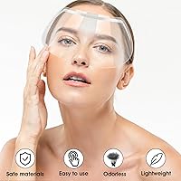 Vista 3 de 50 protectores de ojos, protector facial para laca para el cabello, visera de ducha para adultos, protectores de pestañas transparentes, extensión
