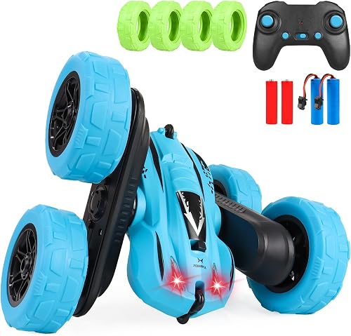 50% off promo code for Remote Control Car for Kids, 360° Rotating Stunt Car, Double-Sided Driving, 2.4GHz RC Car with LED Headlights, Rechargeable All on Amazon