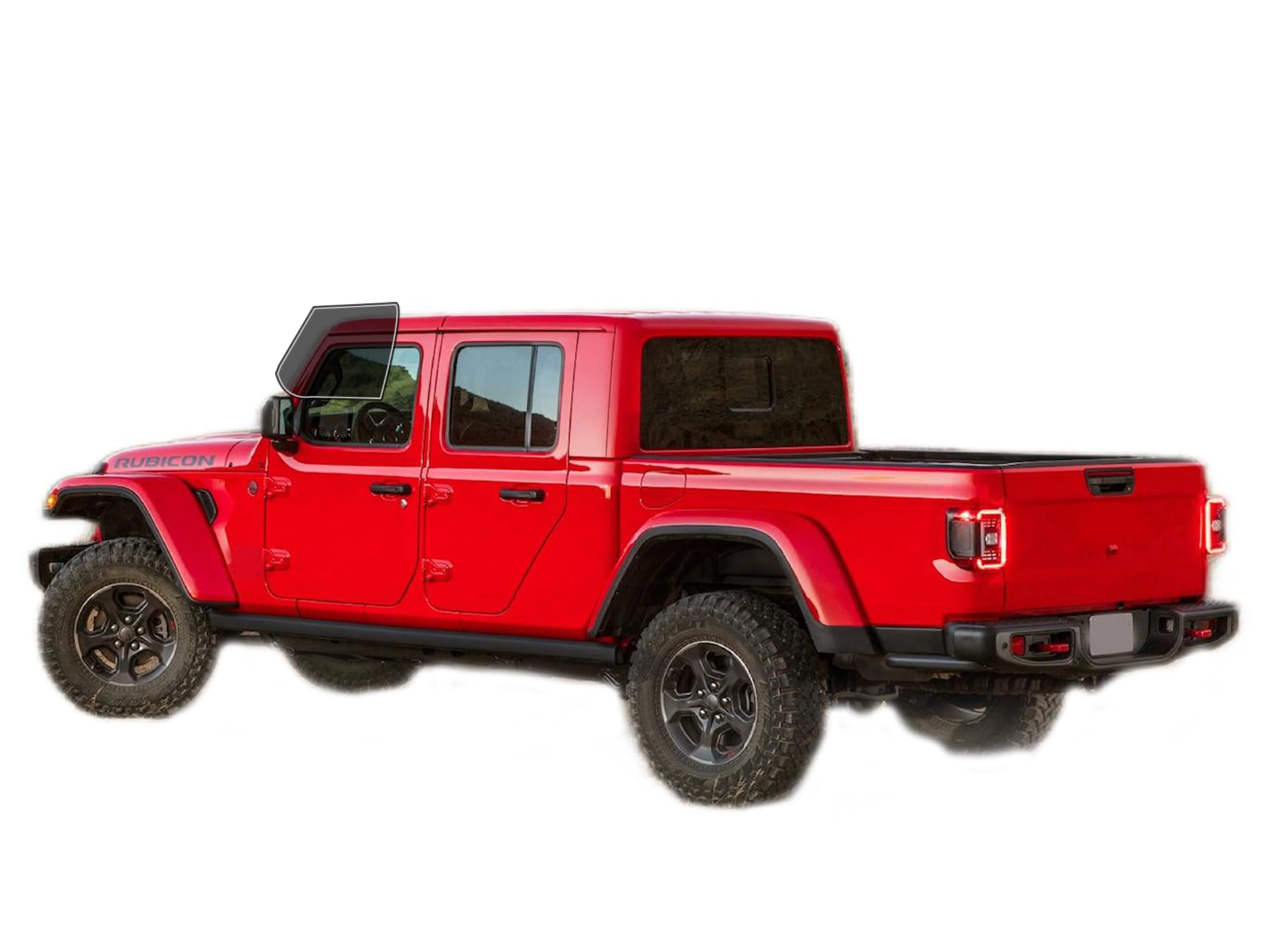 AUTOTEK Precut Window Tint Film for Jeep Gladiator 2020-2024 - Front Two Door Windows Sun Blocking Protection Privacy Anti Shatter Glass 2 Ply Computer Cut Any Tint Shade