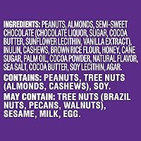 Vista 6 de Pick Me Up Provisions Mini barra de nueces de chocolate amargo con caramelo salado sin gluten, 20 barras, perfecta para almuerzos, aperitivos