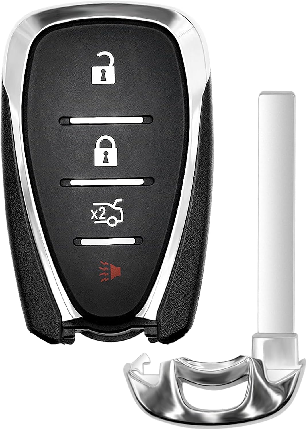 Vurkcy Key Fob Replacement for 2016-2021 Chevy Malibu Camaro/ 16-19 Cruze Car Keyless Entry Remote Control, HYQ4EA, 4 Buttons