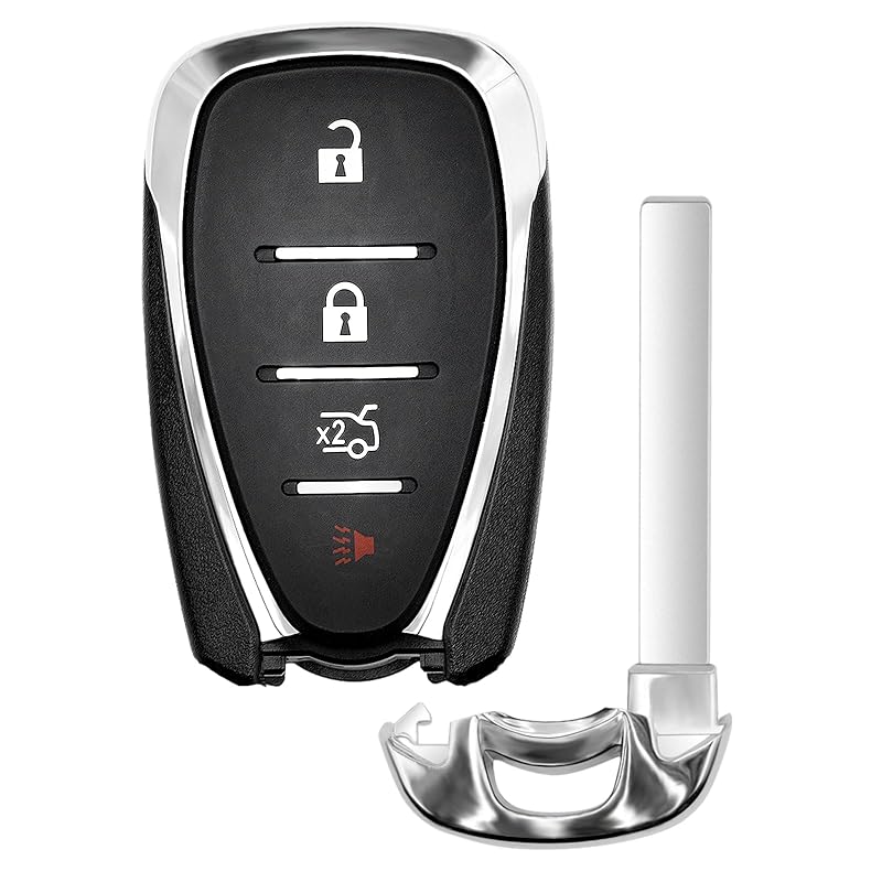 Controle Remoto Chaveiro Vurkcy 4 Botões para Chevy Malibu, Camaro e Cruze com Partida por Botão Modelo 0811-0076