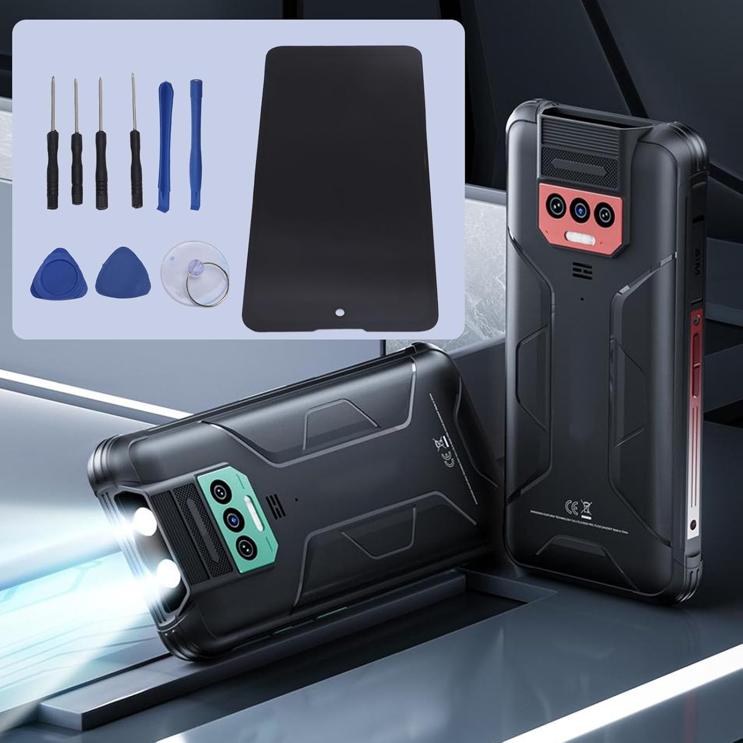 Phone Touch Screen Replacement for Cubot Kingkong 8, TFT Display Touch Digitizer Assembly with Repair Tools, Fast Response Phone Touch Screen Assembly