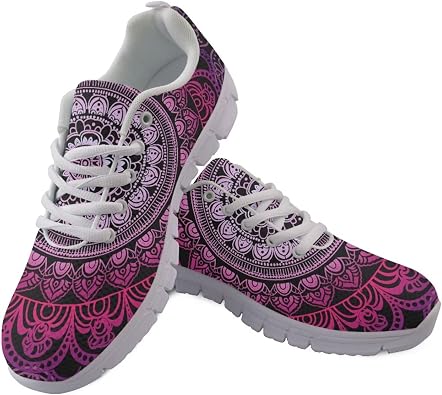 Jeiento Womens Athletic Walking Shoes Lace Up Sneakers Casual Workout Sneaker Lightweight Flat Shoes for Holiday