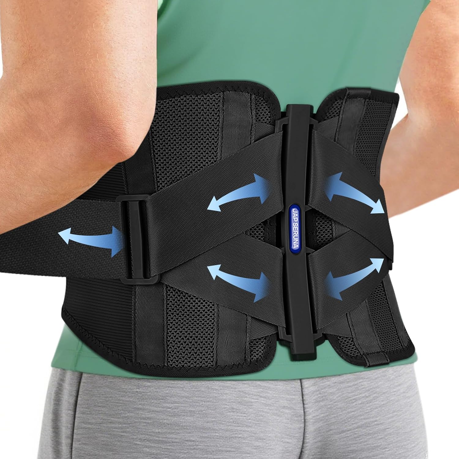 Back Brace for Lower Back Pain Women Relief with 6/8 Reinforced Lumbar Support Stays, Adjustable Lumbar Support Belt for Lifting Work Herniated Disc Sciatica, Soft Breathable 3D Knit Fabric