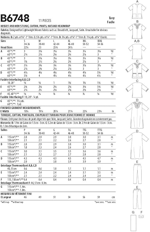 Butterick Pattern S-M-L