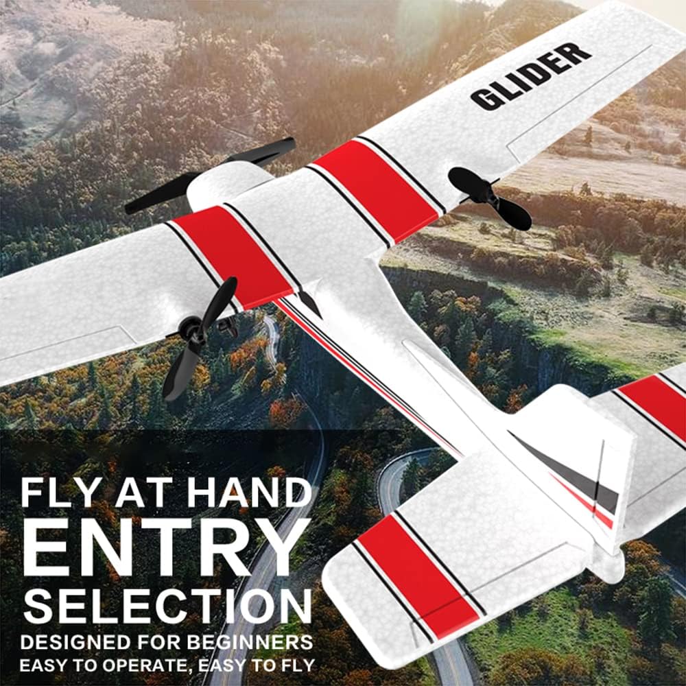 GoolRC Z53 RC Airplane, 2 Channel RC Plane, 2.4GHz Remote Control Airplane, EPP Foam Glider, Easy to Fly Aircraft with Gyro and 3 Batteries for Beginners