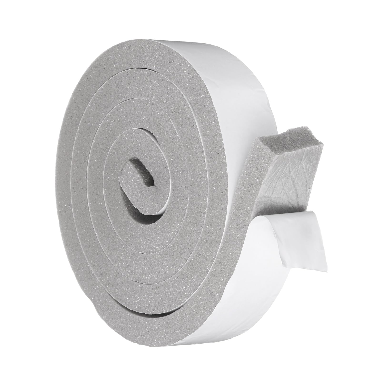 sourcing map 50mmx20mm Foam Weather Stripping, Self Adhesive Door Seal Insulation Strips, Soundproofing Foam Seal Tape for Door/Window, Air Conditioning (2 Meter Total Length in 1 Roll)