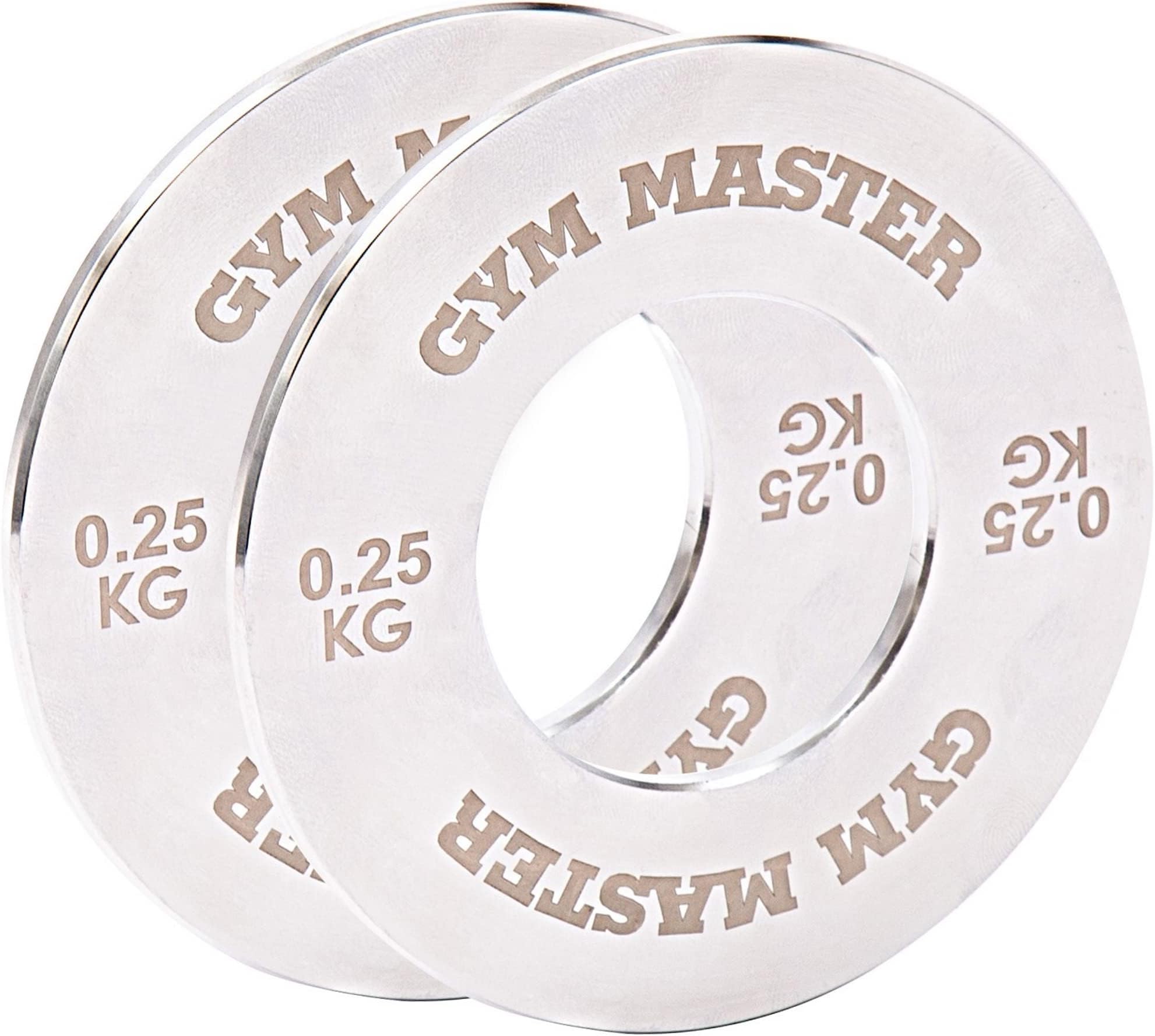 GYM MASTER Pair of Olympic 2" Fractional Change Weight Plates Precision Steel Discs
