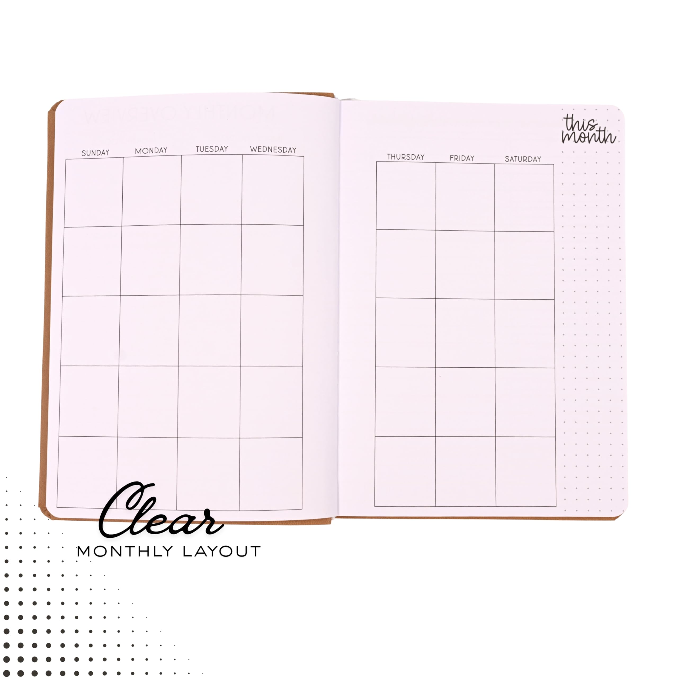 kellofaplan Agenda di lavoro, senza data, 12 mesi, formato A5, marrone chiaro, organizer professionale, carta da 40,8 kg (marrone)