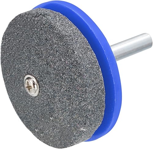 uxcell Afilador de cuchillas para cortacésped, cortador de corindón universal, rueda de piedra para cortacésped, taladro eléctrico, taladro manual,