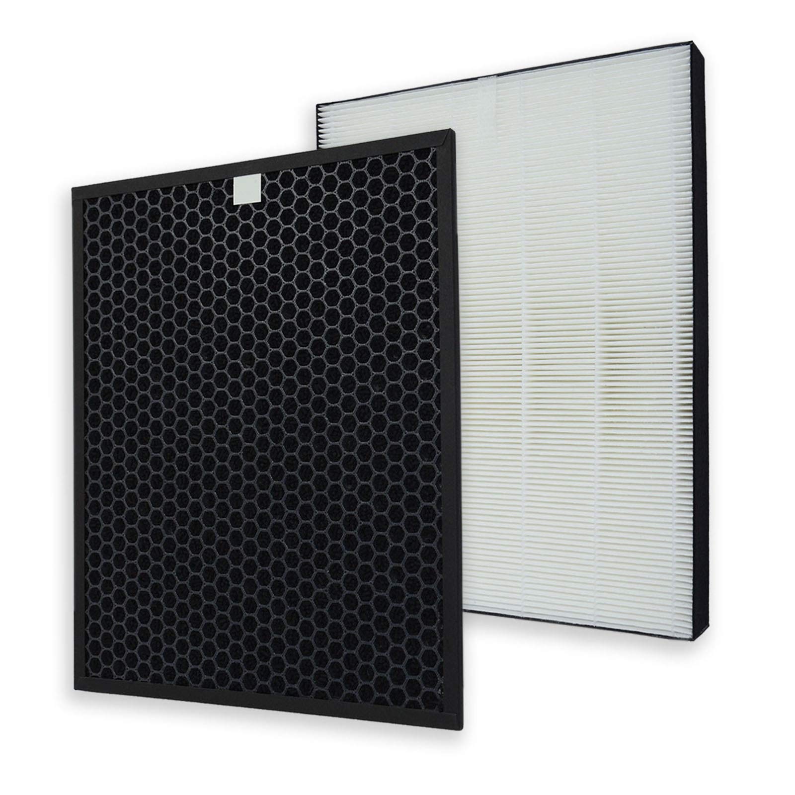 PUREBURG Replacement Filter Compatible with Sharp FP-F60UW FP-F60U-W Air Purifier # FZ-F60HFU FZ-F60DFU, H13 HEPA + Activated Carbon Filter Air Clean VOCs