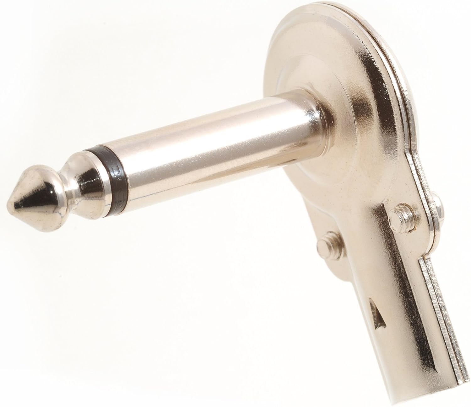 4 Mono Pancake Jack Plugs Right Angle 6.35mm Connectors for Audio