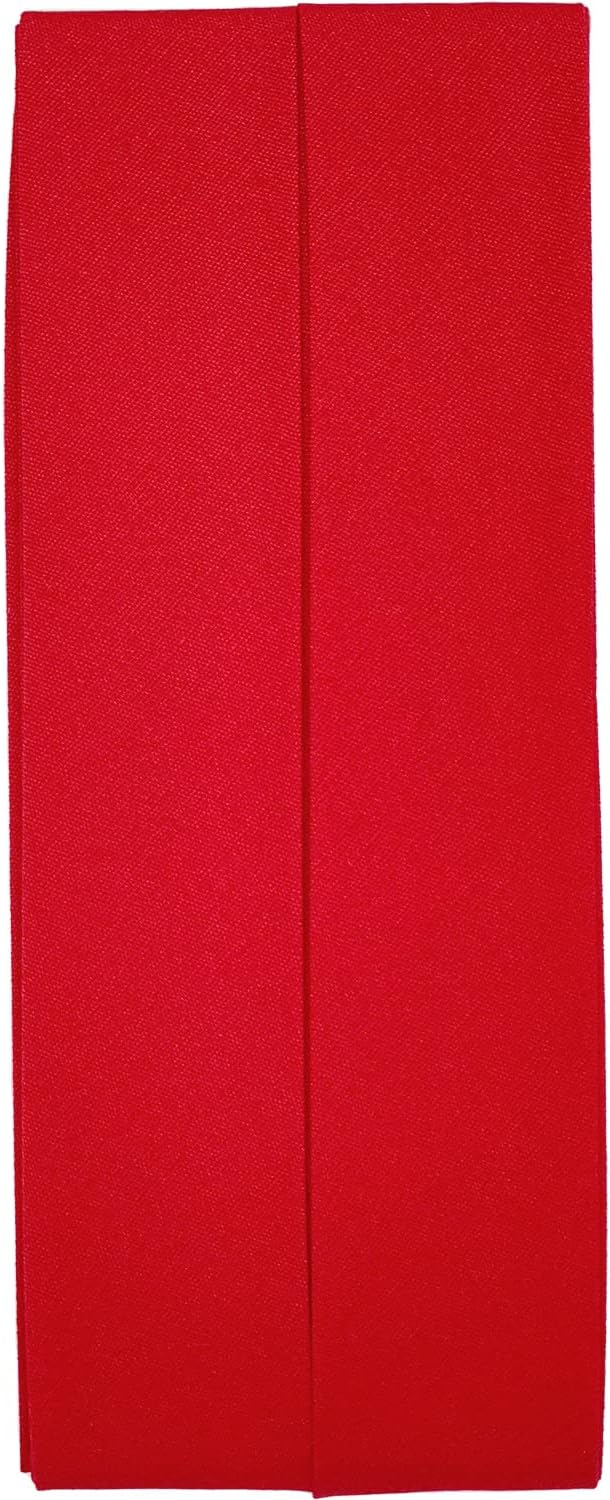 CAPTAIN88 CP11 Captain Cotton Broadcloth, 25, Bias Tape, Double Folding, 1.0 inches (25 mm) Width x 8.9 ft (2.75 m) Roll, 424, Red