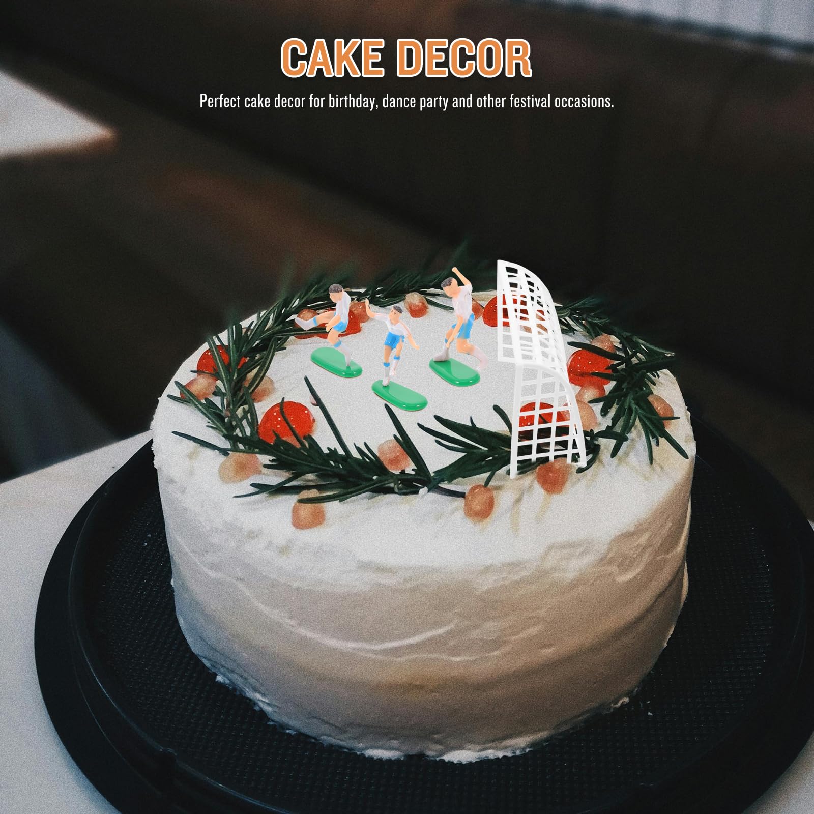 Taartdecoratie Bestellen ERBO 16 Stuks Taartdecoratie Voetbal, Decoratie  Voor Voetbalfeest, Taarttoppers Voor Jongens, Sport Thema Verjaardag Party  Supplies Voetbal Taart Deco, image size:1600x1600