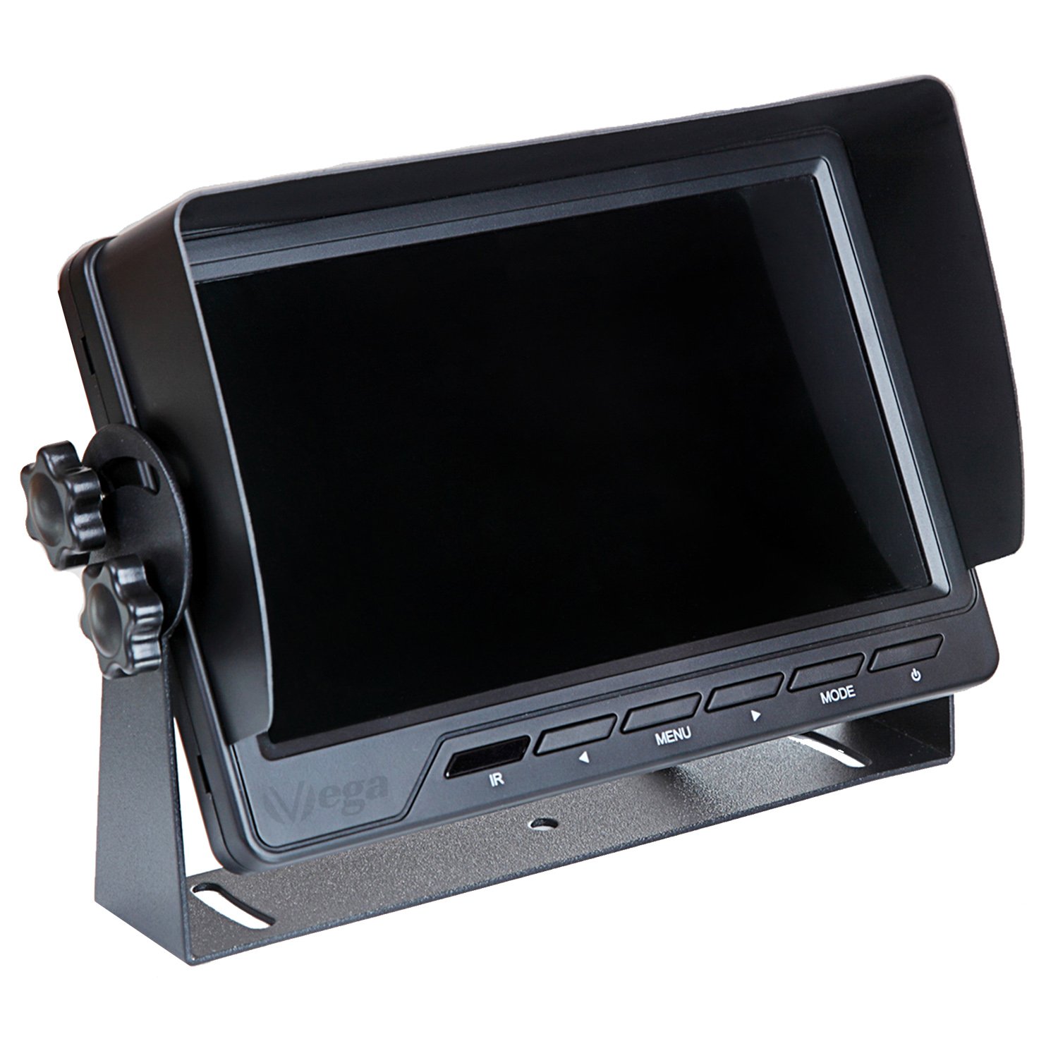 VSG Monitor retromarcia QUAD da 7” / per impieghi gravosi / 4 ingressi video / 12-24 volt/robusto/mirroring delle immagini/alimentazione della telecamera/omologazione elettronica/serie SELECT