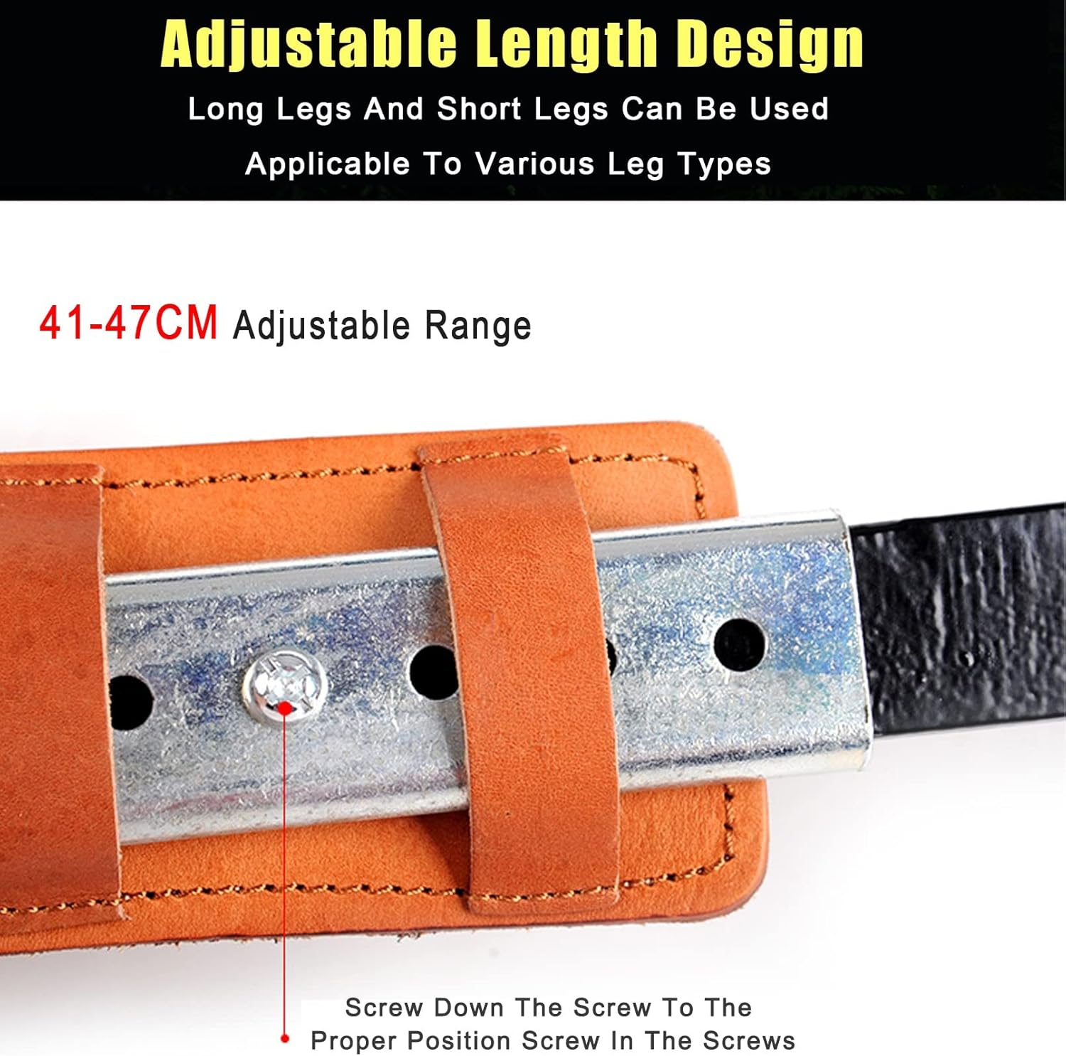 Adjustable Steel Tree Climbing Spike Set - Professional Pole Climbing Spurs for Forestry Equipment & Tools - Durable Climber Gear for Outdoor Adventures