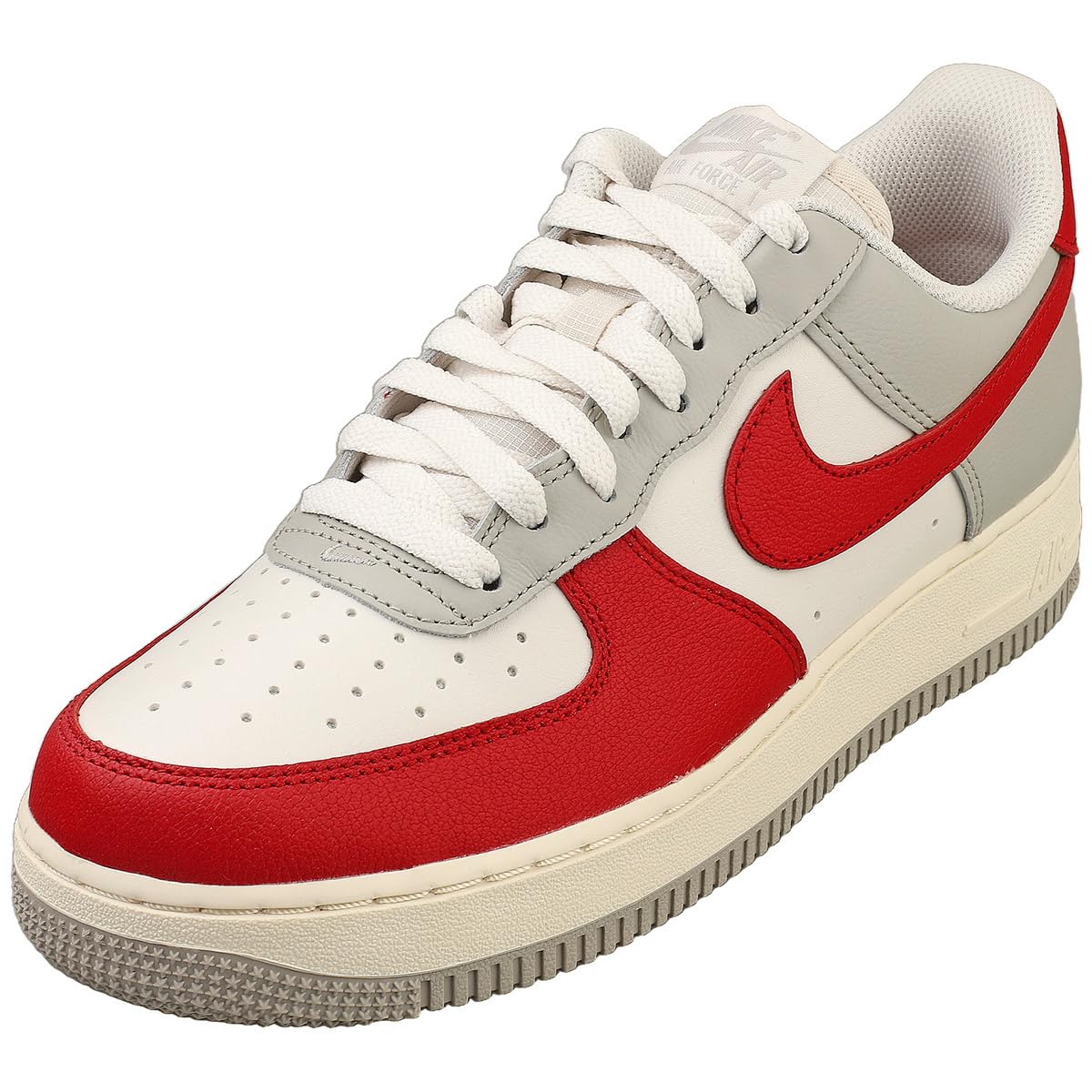NikeAir Force 1 '07 LV8 Men's Shoes, Light Iron Ore/Pale Ivory/Phantom/Gym Red, Size 10.5