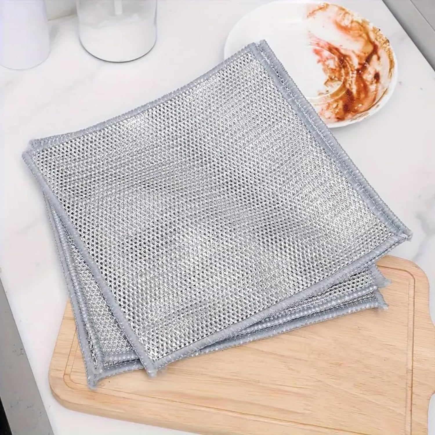 ZEVIVA Metal Mesh Cleaning Cloth | Mesh Wire Cloth for Kitchen | Non Scratch Dish Wash Cloth | Multipurpose Wire Dishwashing Rags for Wet and Dry (Pack of 1) (B0DDYCCMFJ) Amazon Price History, Amazon Price Tracker