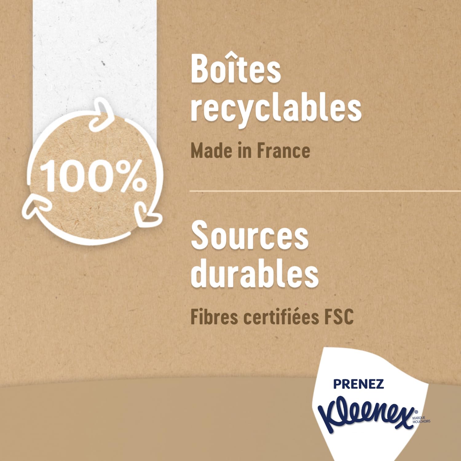 Mouchoirs Kleenex® Cosmetic Boîte x80 (x24)