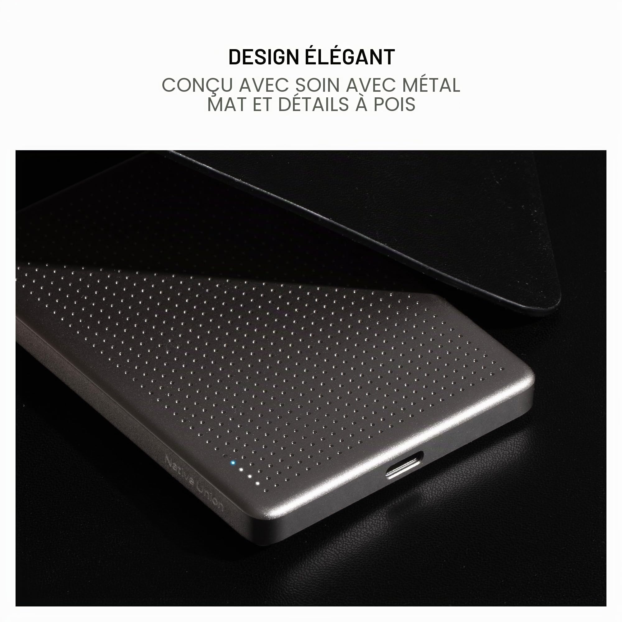 Native Union Active Power Bank | Magnétique 5000 mAh MagSafe 15W – Batterie Externe sans Fil avec Câble USB‑C Inclus – Compatible iPhone Air, 17, 17 Pro, 17 Pro Max, 17e, AirPods Pro 3 (Abricot)