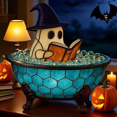 Miniatura 5 de Lámpara de baño de burbujas fantasmas, lámpara de Halloween, decoración de baño de Halloween, luces LED de noche de fantasma, para decoración de