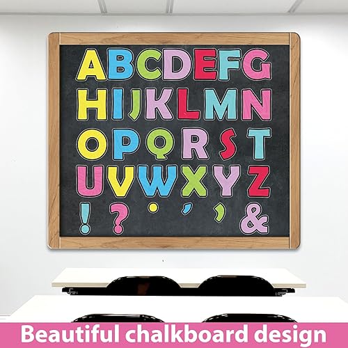 Vista 63 de Qyeahkj Juego de 150 letras grandes de 7 pulgadas y puntuación, color rojo oscuro para aula, para exhibir tablones de anuncios, decoración