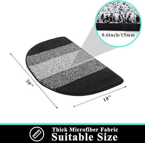 Miniatura 72 de Vaukki Tapete para puerta de entrada, antideslizante, absorbente, atrapador de lodo, tapete para el interior, tapete lavable para puerta de entrada