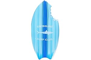 Swimline Inflatable Surfboard Float - Perfect for Your Next Pool Party!